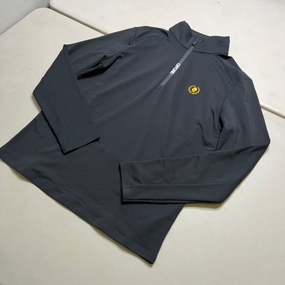 G/FORE Quarter Zip Pullover Onyx Black Men’s Size S Golf Performance Top - Picture 9 of 11